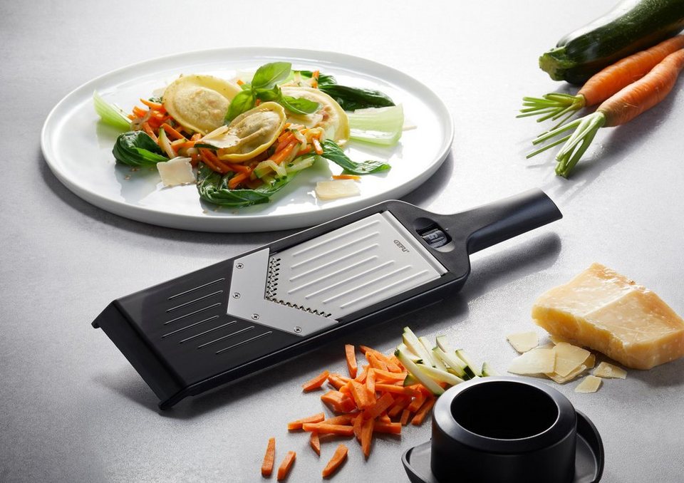 GEFU Gemüsehobel VIOLI ® 2.0, Edelstahl, Kunststoff, V-Hobel Julienne (1)