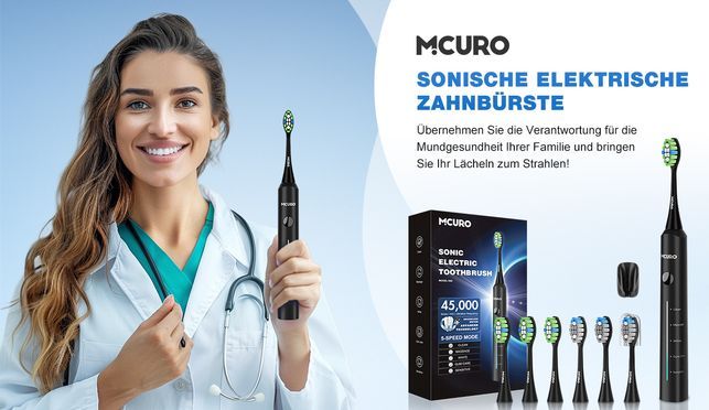 MCURO_ Ultraleichte und kosteneffiziente elektrische Zahnbürste für den täglichen Bedarf