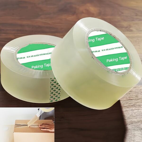 Eine Rolle von 69,49 Metern Verpackungsband, transparent und vielseitig, geeignet für Büro, Zuhause und Schule, wasserdicht und stark versiegelt, die beste für das Verpacken und Versiegeln von Boxen