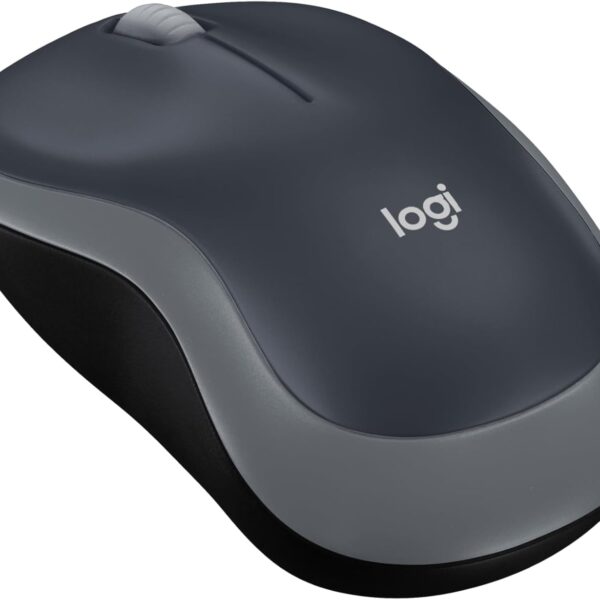 Für Vollansicht hier klicken Logitech M185 Kabellose Maus, 2,4 GHz mit USB-Nano-Empfänger, 12 Monate Batterielaufzeit, 1000 DPI Optical Tracking, Für Links- und Rechtshänder, Kompatibel mit PC, Mac, Laptop - Grau