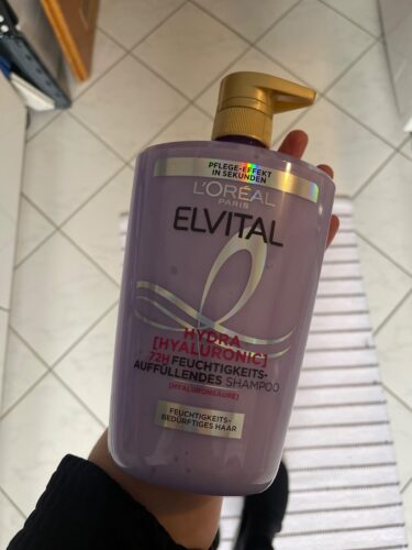 L'Oréal Paris Elvital Hydra Hyaluronic feuchtigkeitsspendendes XXXL Shampoo für glänzendes Haar, Hyaluron Shampoo für einen Feuchtigkeitsboost & Schutz, langanhaltende Feuchtigkeit und Pflege, 1000ml photo review
