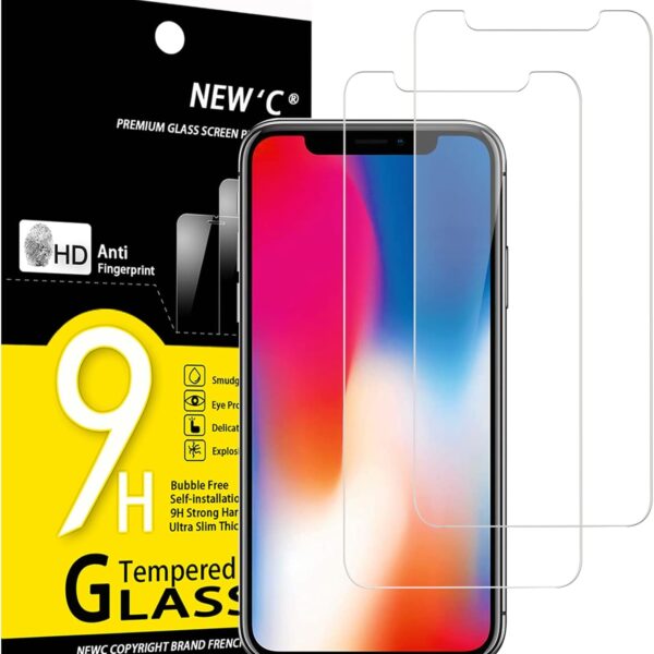NEW'C 2 Stück für iPhone 11 und iPhone XR für Panzerglas, Frei von Kratzern, 9H Härte, HD Displayschutzfolie, 0.33mm Ultra-klar, Ultrabeständig