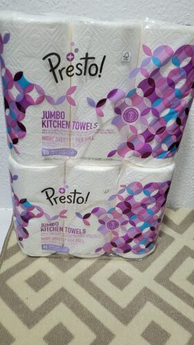 Marke: Presto! 3-lagig Jumbo Küchenrollen, weiß, 18 Rollen, 1er-Pack photo review