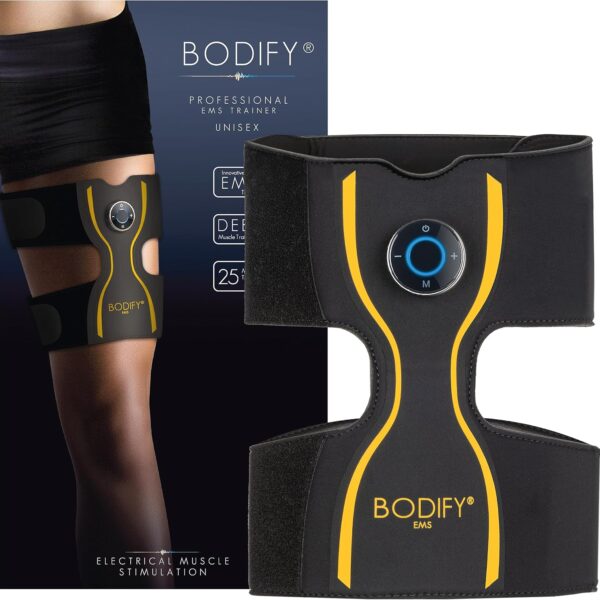 Bodify® EMS Beintrainer Pro - Gezielte Stimulation der Bein Muskulatur! - Muskelaufbau - Stimulationsgerät Oberschenkel Muskeln – Muskeltrainer für Männer und Frauen DAS ORIGINAL
