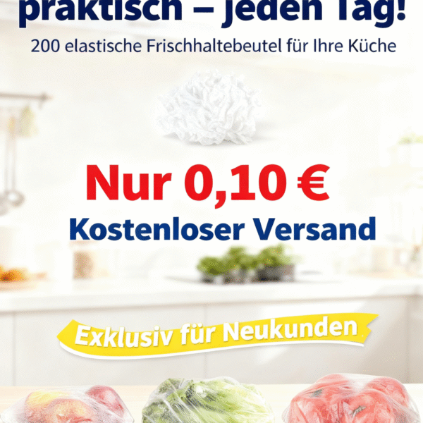 Deepton 200 Stück Frischhaltebeutel, Frischhaltefolie mit Gummizug, Elastische Abdeckhauben für Lebensmittel, Wiederverwendbare Frischhaltebeutel Kunststoff, Versiegelungsbeutel, Einweg Duschhaube